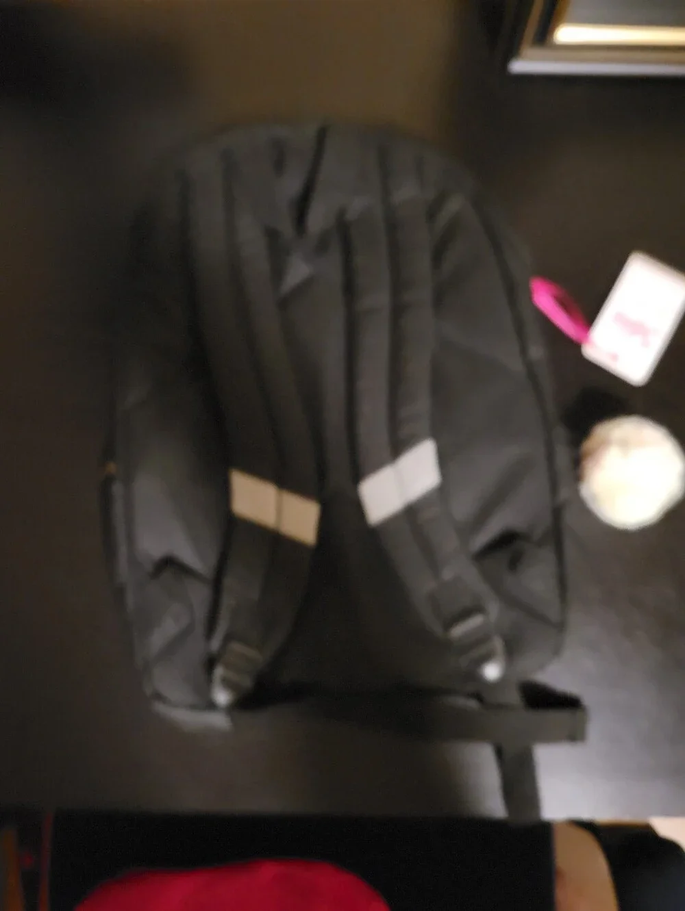 NEW Justice Girls Black &  Iridescent Backpack Padded Interior NWT Holographic